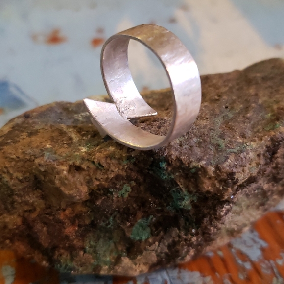 AQUAMARINE Zigzag Lightning Bolt Handmade S - Picture 8 of 10